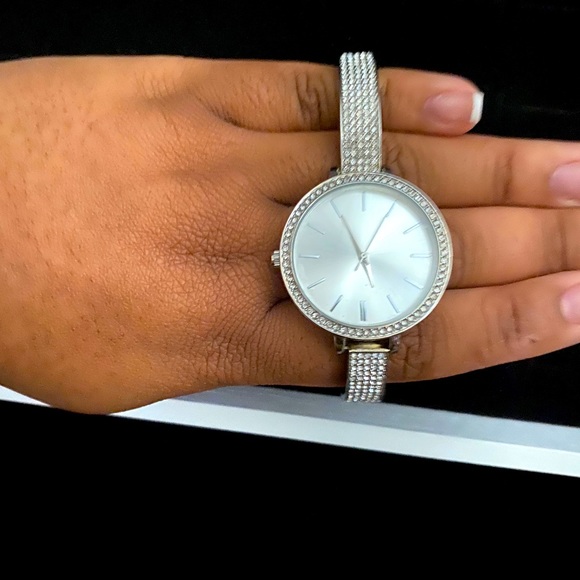 Silver Rhinestone Watch - Picture 1 of 2